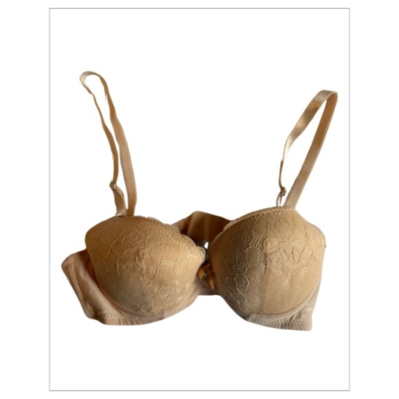 NWOT 3 - Push Up SOFRA (Sage Green & Blush Pink & Cream) BraS Size 32B (CON-G03) - Picture 3 of 3